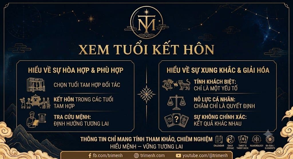 Cách xem tuổi kết hôn có hợp nhau không?