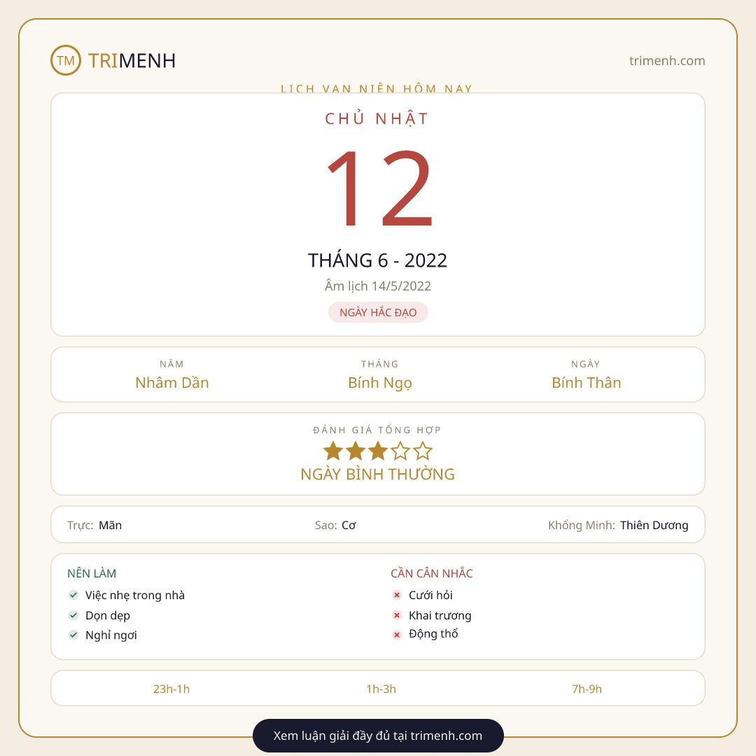 Ảnh lịch ngày 12/6/2022