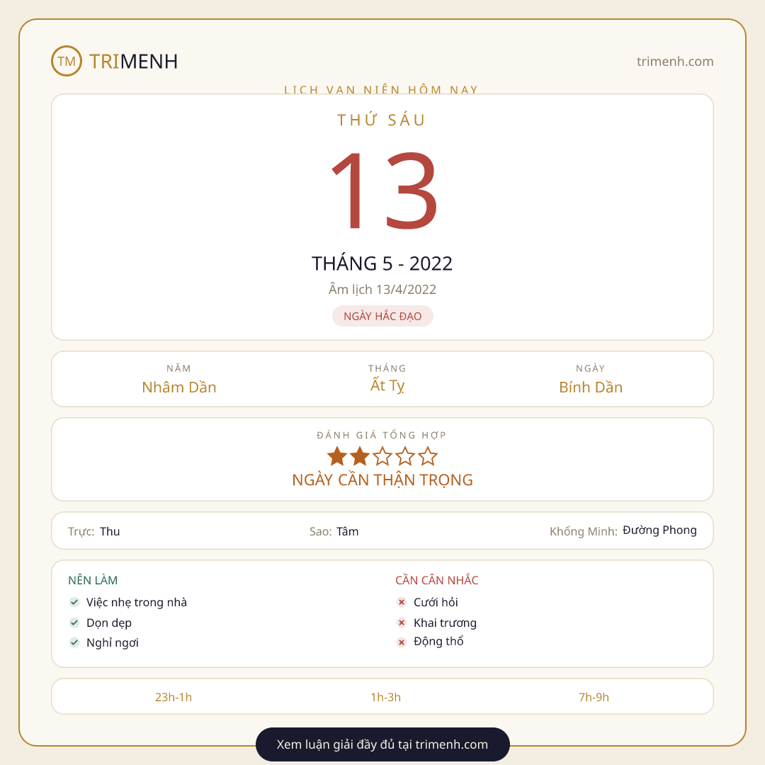 Ảnh lịch ngày 13/5/2022