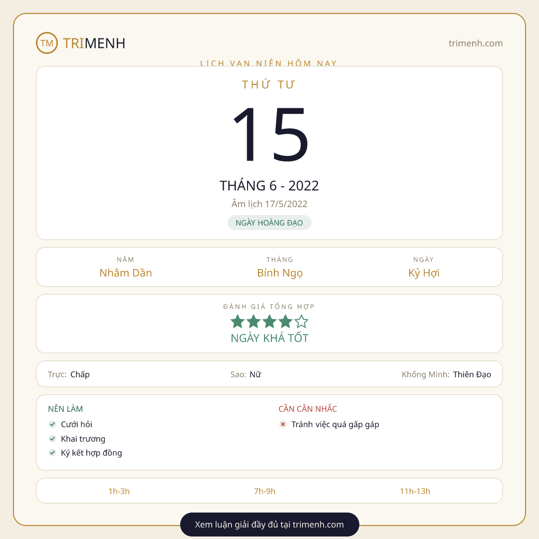 Ảnh lịch ngày 15/6/2022