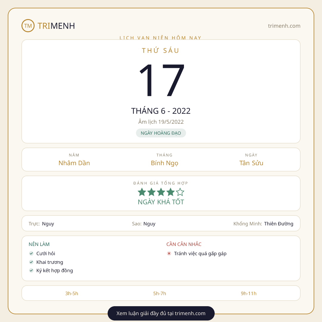 Ảnh lịch ngày 17/6/2022