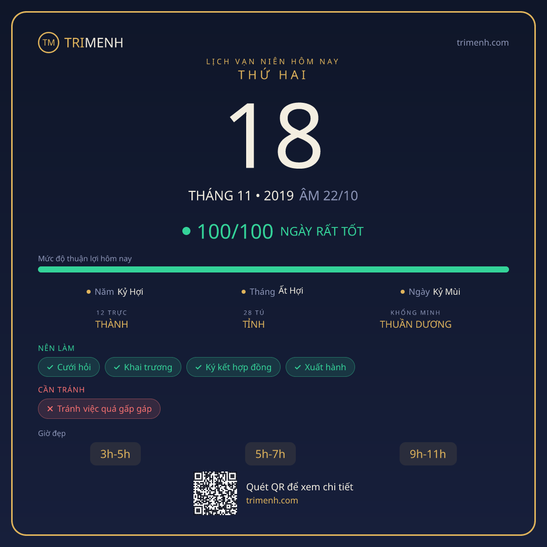 Ảnh lịch ngày 18/11/2019