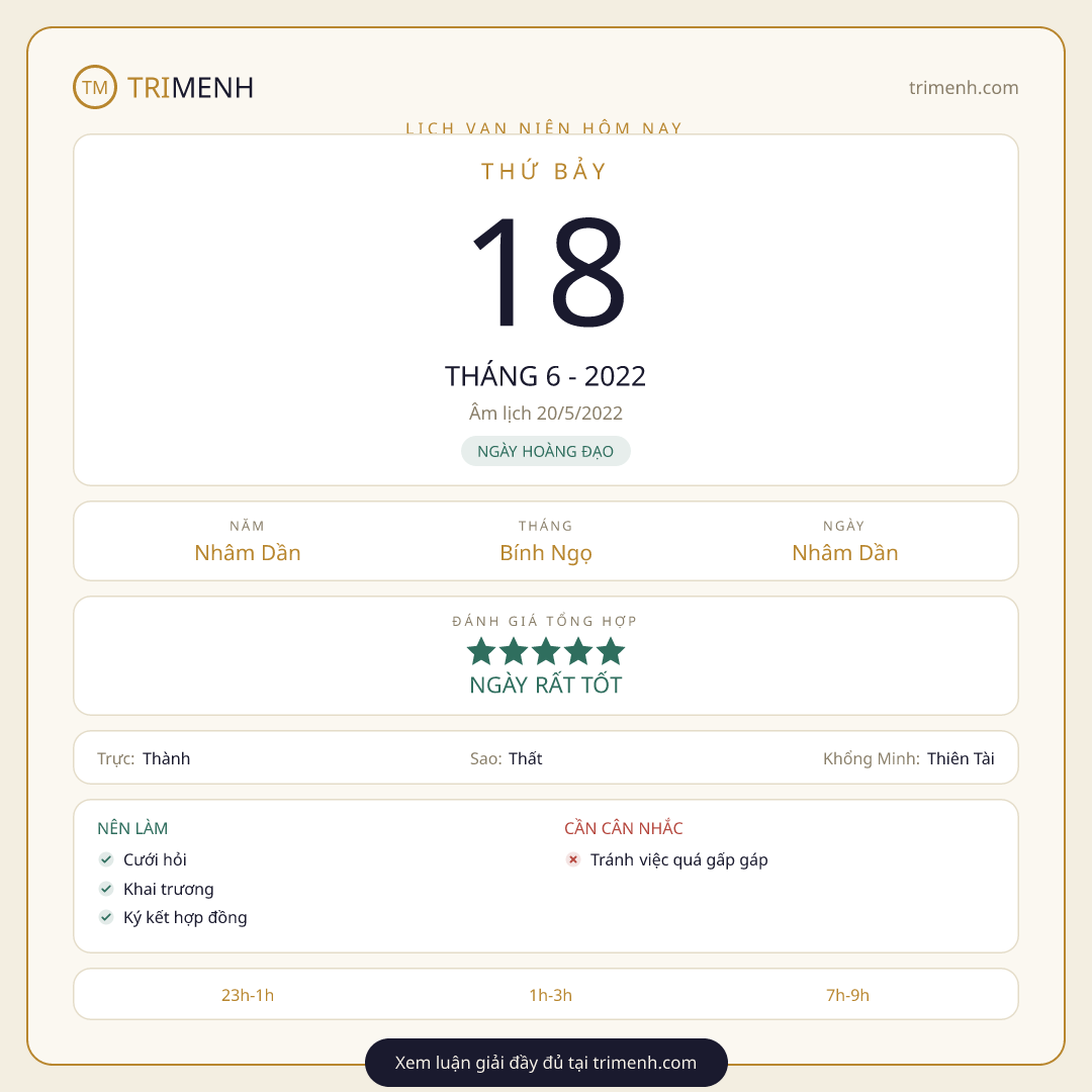 Ảnh lịch ngày 18/6/2022