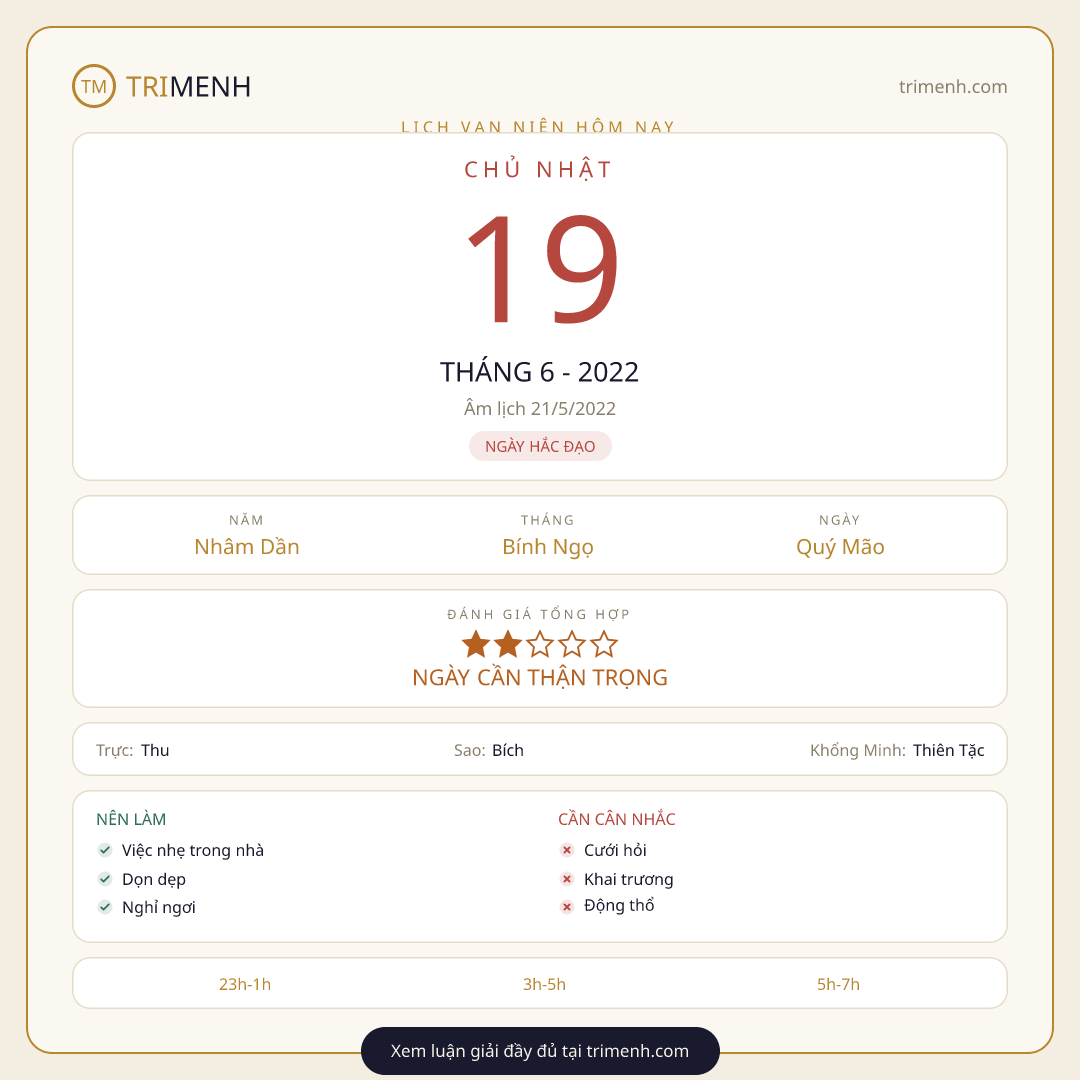 Ảnh lịch ngày 19/6/2022