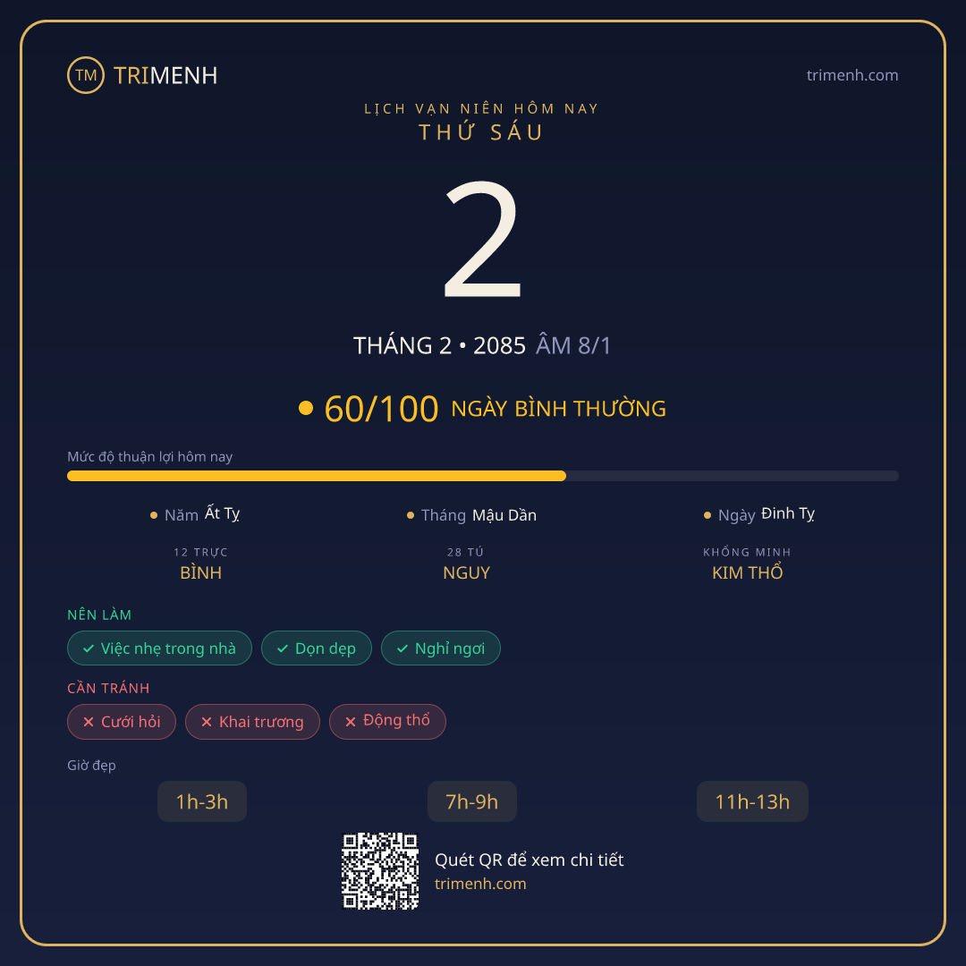 Ảnh lịch ngày 2/2/2085