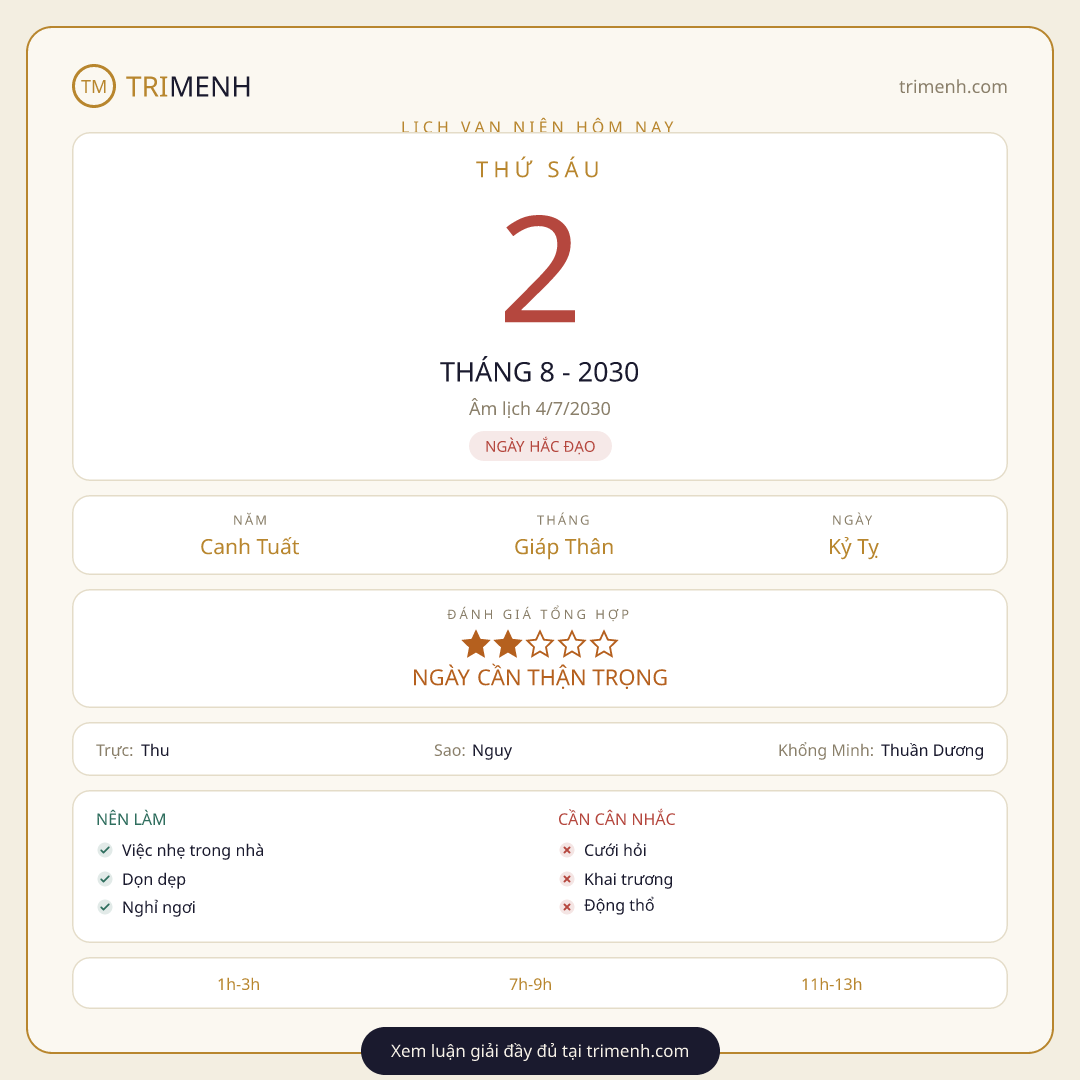 Ảnh lịch ngày 2/8/2030