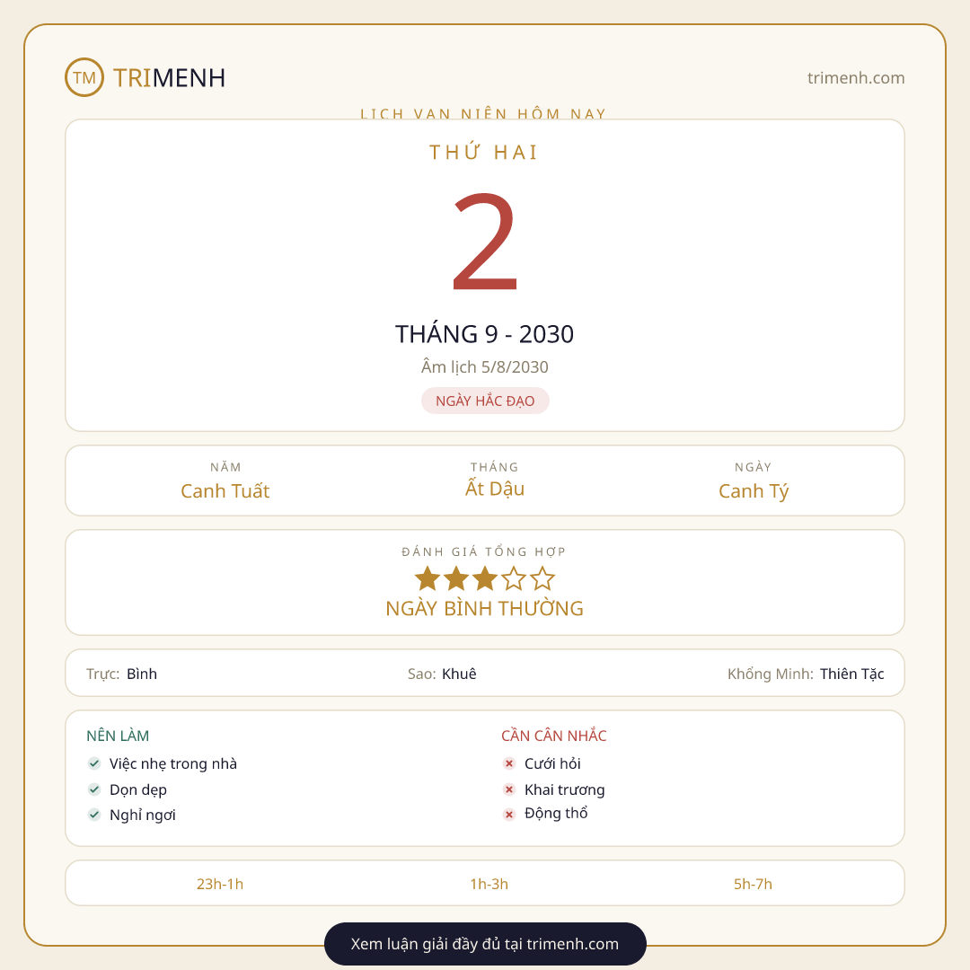 Ảnh lịch ngày 2/9/2030