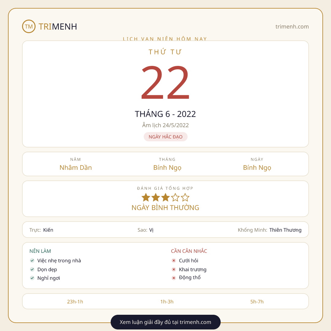 Ảnh lịch ngày 22/6/2022