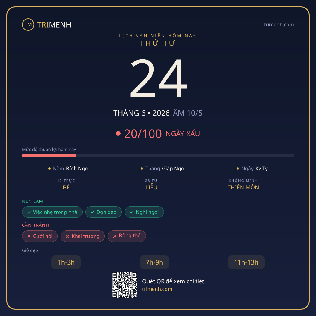 Ảnh lịch ngày 24/6/2026