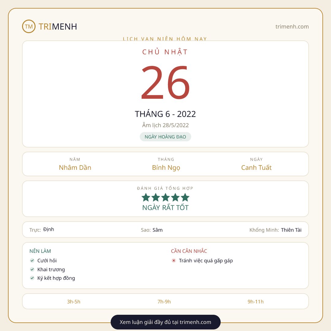 Ảnh lịch ngày 26/6/2022