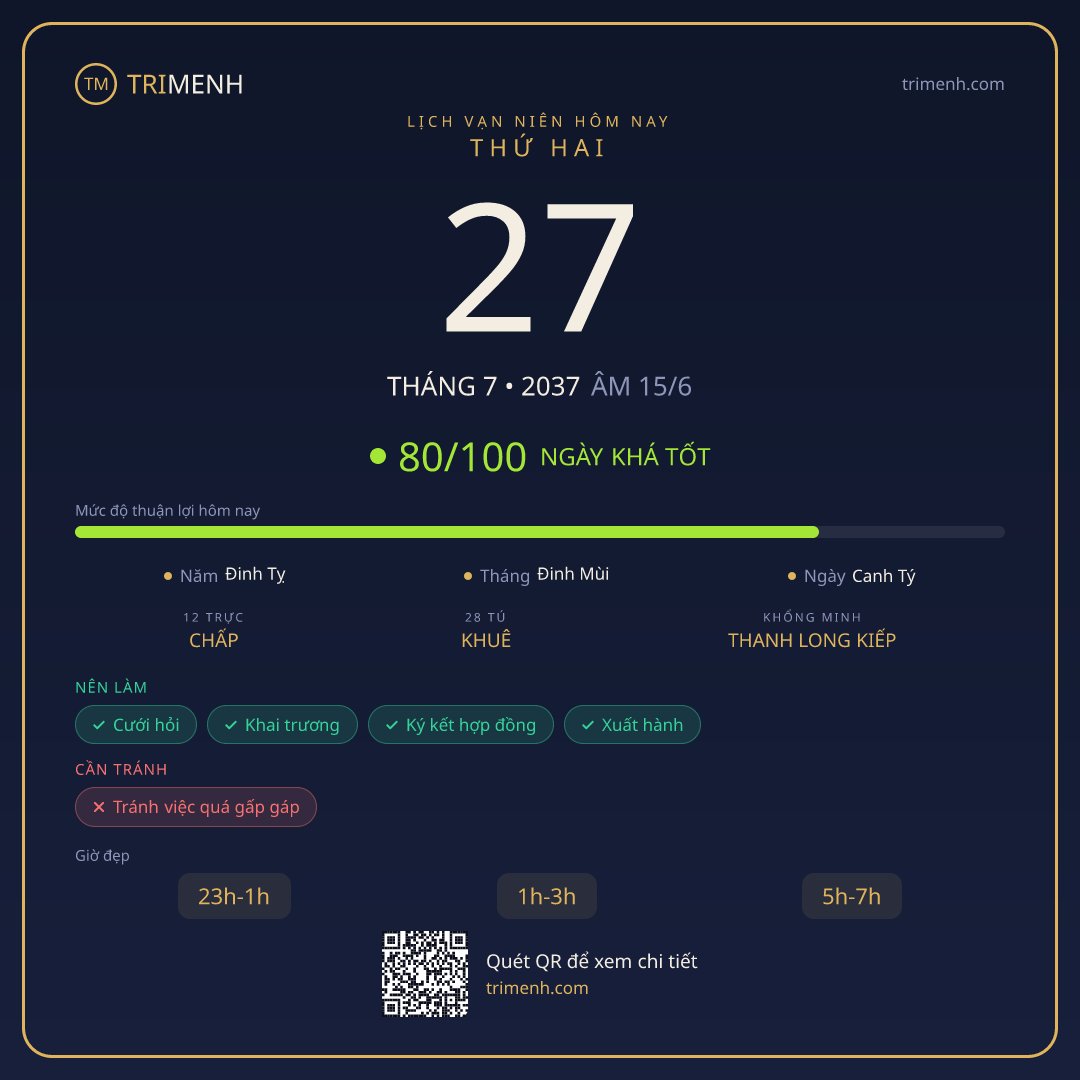 Ảnh lịch ngày 27/7/2037