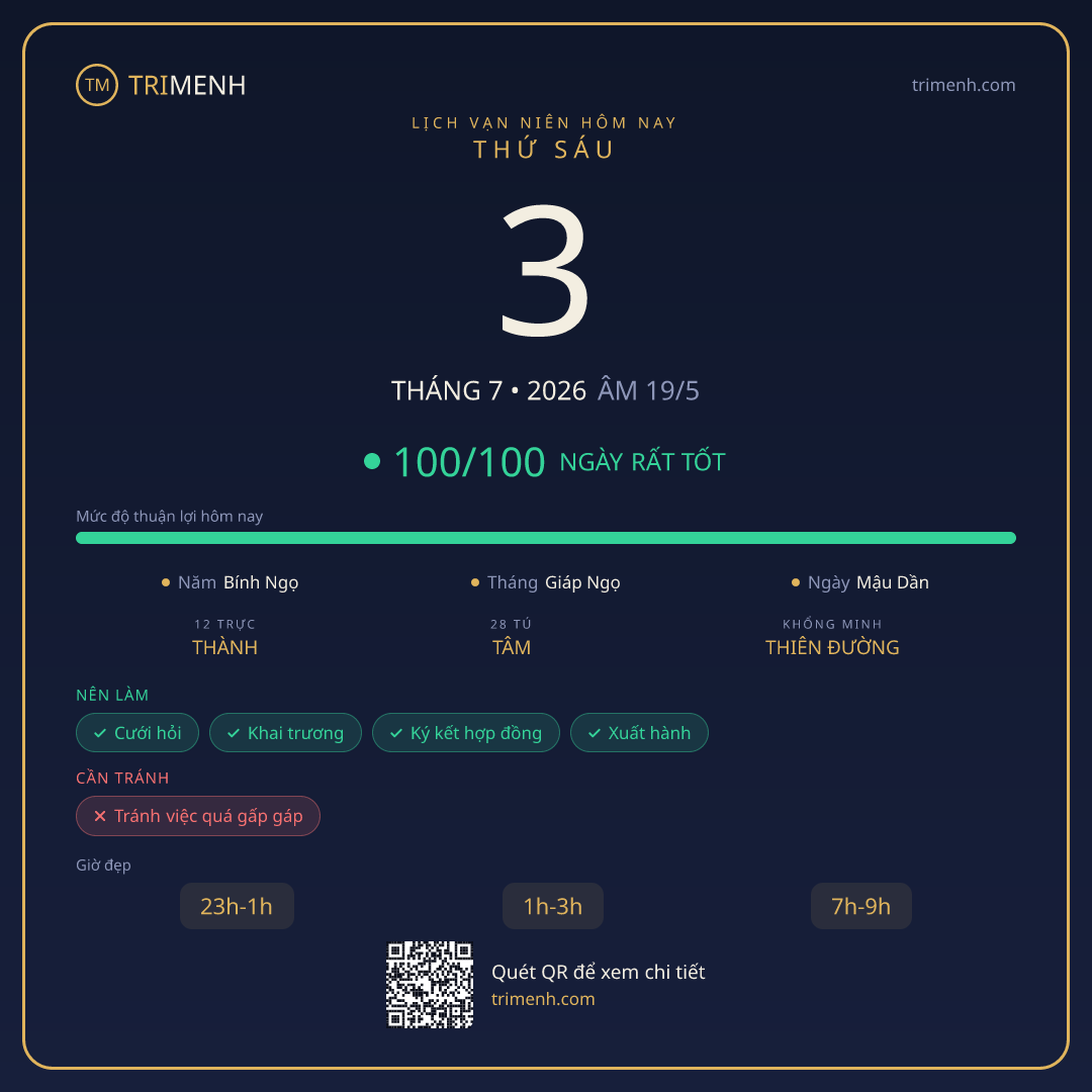 Ảnh lịch ngày 3/7/2026