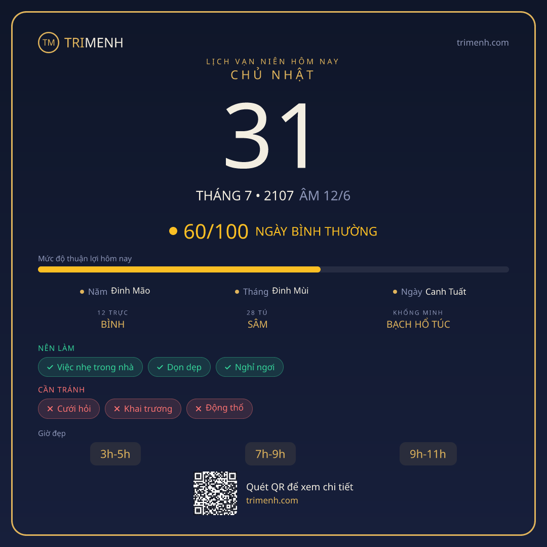 Ảnh lịch ngày 31/7/2107